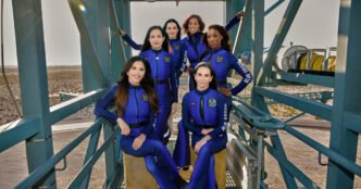 Blue Origin attempts rocket launch with all-female crew