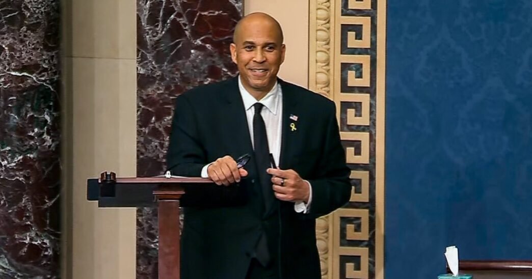 Cory Booker goes viral shattering a nearly 70-year record with historic marathon Senate speech