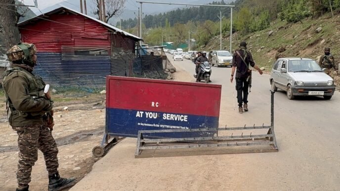Five tourists feared dead and eight injured after gunmen open fire in Indian Kashmir