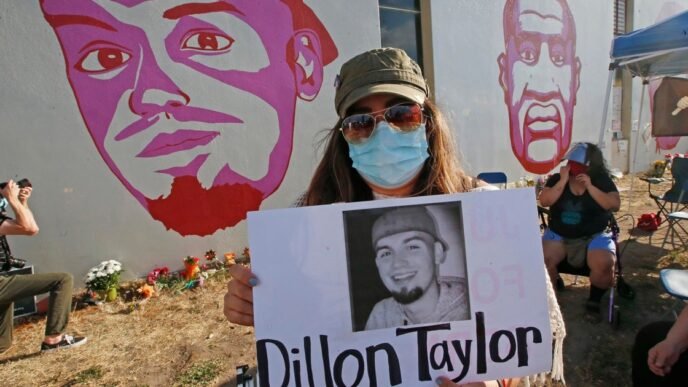 In Salt Lake City, murals memorializing George Floyd, Breonna Taylor and others come tumbling down