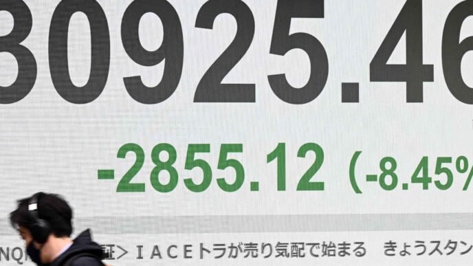 Japan, Taiwan, Hong Kong stocks sink 9% amid Trump's tariff war