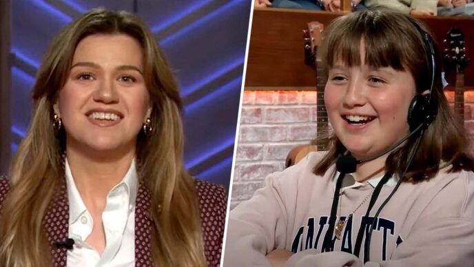 Kelly Clarkson’s daughter is all grown up as she steps in as 'mini-producer' for mom’s talk show