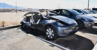 Man charged after alleged arson attacks on Tesla dealership and GOP headquarters in New Mexico