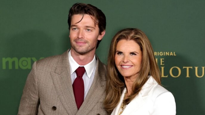 Maria Shriver says her son Patrick Schwarzenegger is not like his 'White Lotus' character