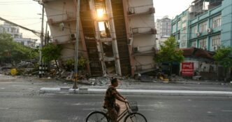Myanmar images reveal scale of quake destruction as death toll climbs over 2,700