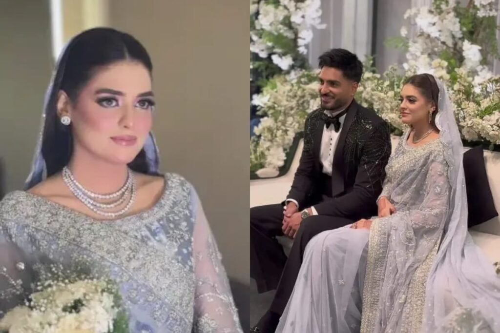 Omer Shahzad & Shanzay Lodhi’s elegant reception moments