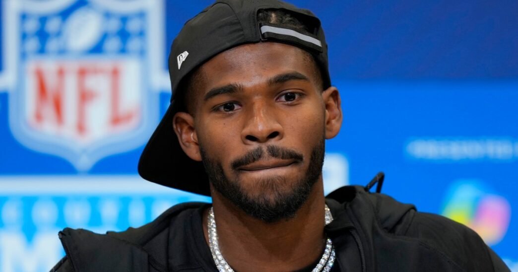 Shedeur Sanders was pranked by the son of an Atlanta Falcons coach during the draft