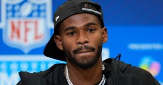 Shedeur Sanders was pranked by the son of an Atlanta Falcons coach during the draft