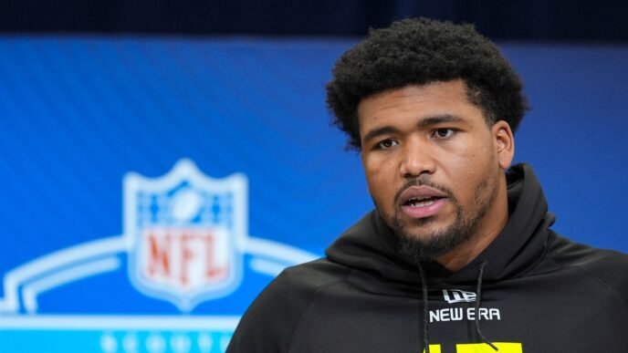 Steelers first-round pick Derrick Harmon’s mother dies shortly after his selection