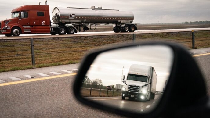 The trucking industry hits the brakes with tariffs set to dent imports