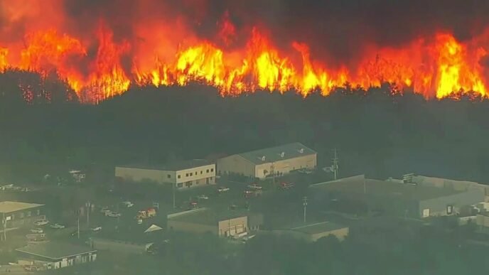Thousands forced to evacuate as wildfire explodes in New Jersey