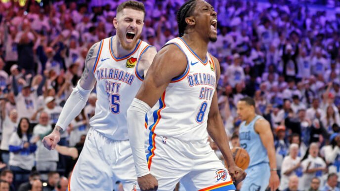Thunder beat Grizzlies 131-80 in Game 1, fifth-biggest margin of victory in NBA postseason history