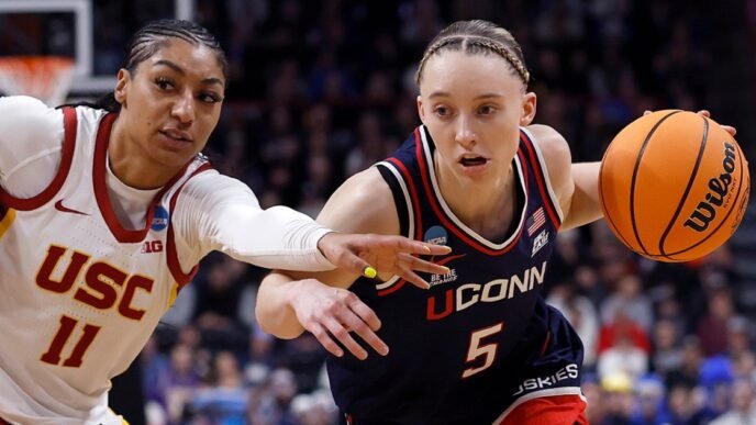 UConn and Texas join UCLA and South Carolina in women's Final Four