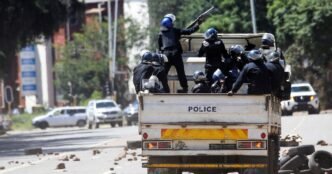 Zimbabwe police deploy to block protests over extension of president’s rule