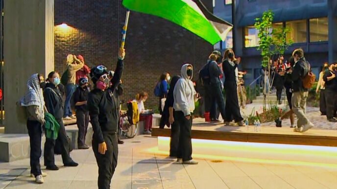 About 30 pro-Palestinian protesters arrested after occupying University of Washington building