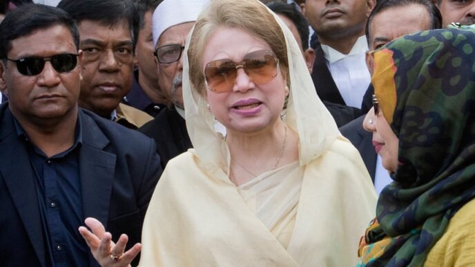 Bangladesh's ex-premier Khaleda Zia returns, adding pressure for elections