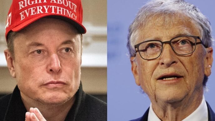 Bill Gates accuses Elon Musk of killing poor children by cutting foreign aid, and says he’s giving away his wealth