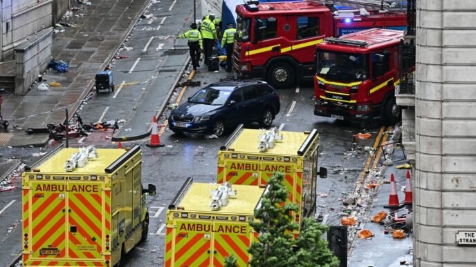 Car plows into parade in England, police say it's not act of terrorism
