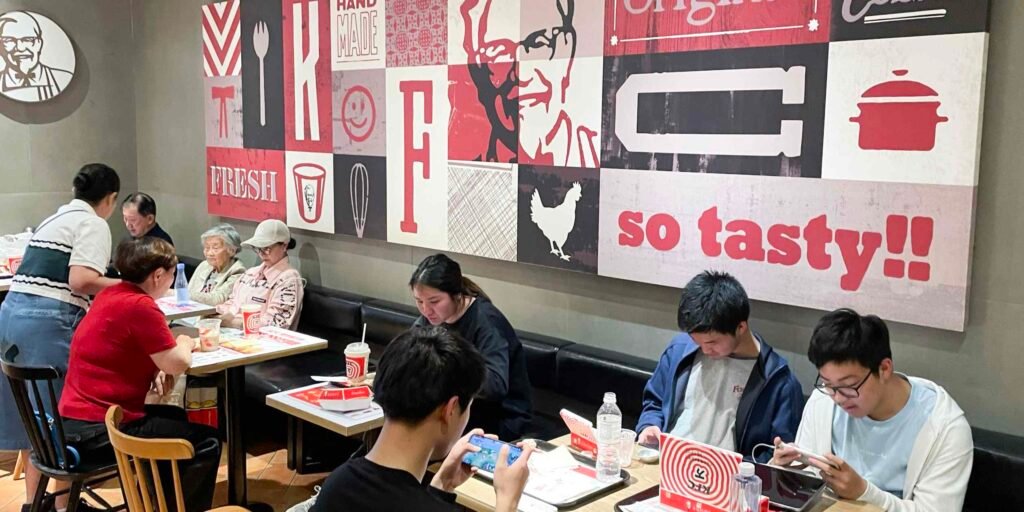 China consumer belt-tightening constrains KFC operator, Starbucks
