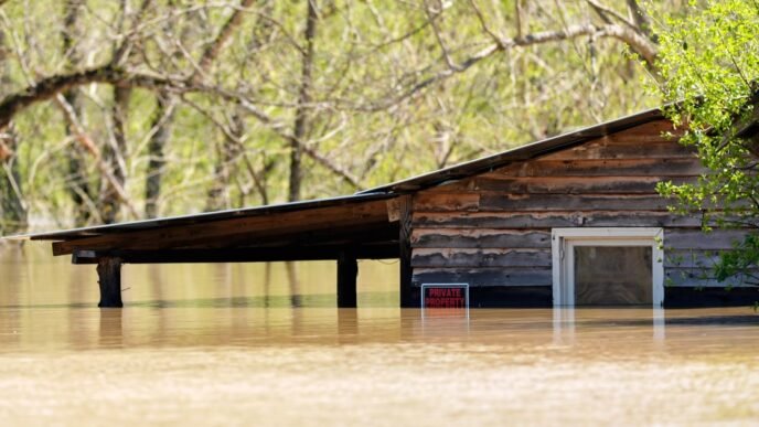 Climate change made April flooding worse, study says