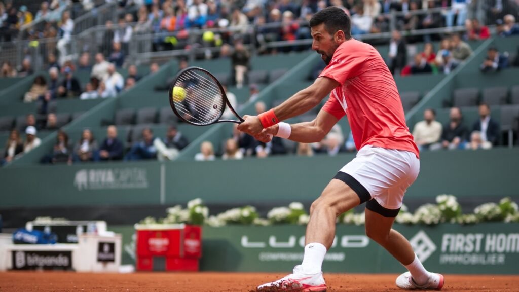 Djokovic celebrates 38th birthday with win over Arnaldi and smashed racket at Geneva Open