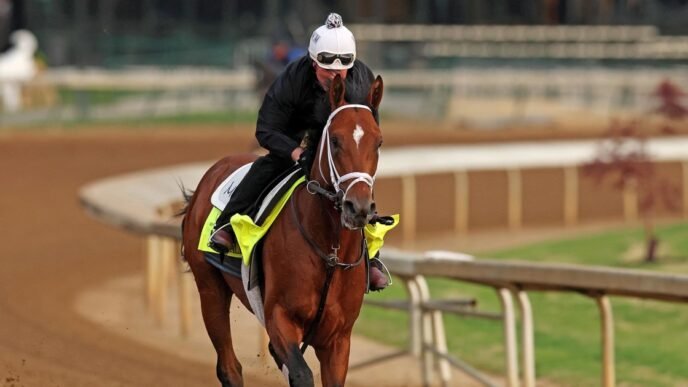 Four months after wildfires, Kentucky Derby favorite Journalism embodies symbol of resilience