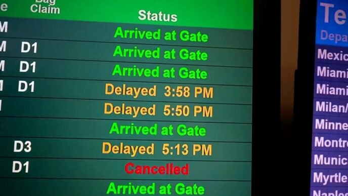 Frustration grows over ripple effects of delays at Newark Airport