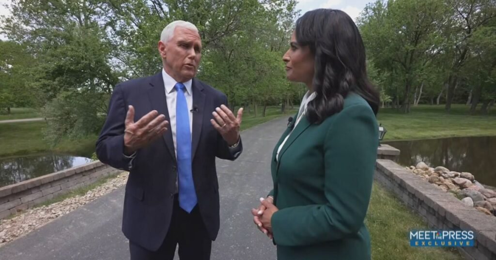 How Mike Pence says he came to the conclusion he should ‘part ways’ with Trump
