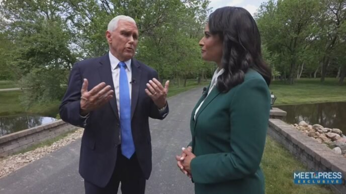 How Mike Pence says he came to the conclusion he should ‘part ways’ with Trump