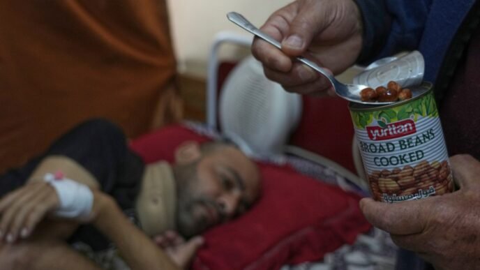 Israel’s blockade means Gaza’s hospitals cannot provide food to recovering patients