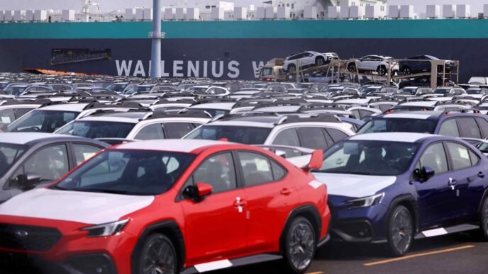 Japan auto exports fall 5.8% in April on Trump tariffs