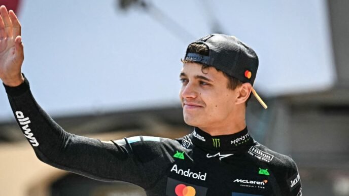 Lando Norris qualifies on pole for Monaco GP in record time