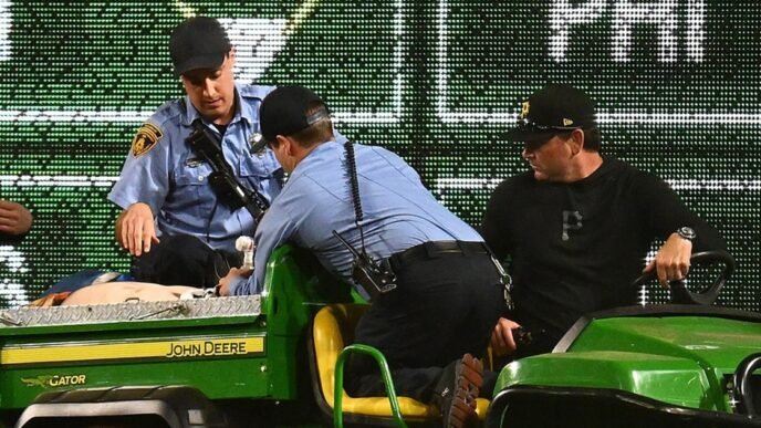 Man critically injured after falling from stands at Pirates game
