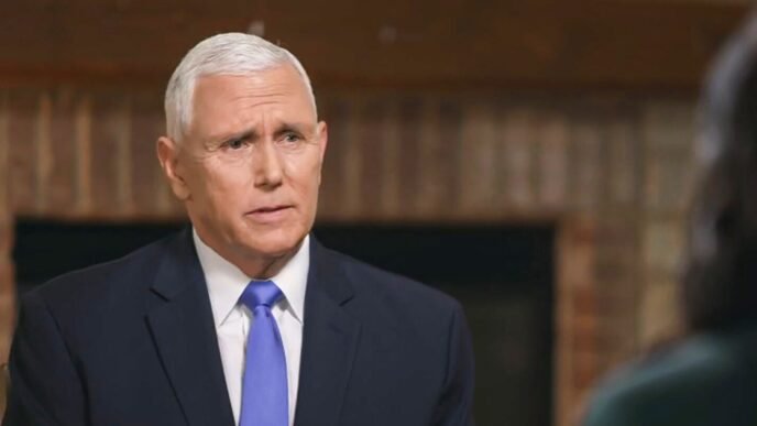 Mike Pence criticizes Trump on tariffs and key foreign policy issues as he watches from afar