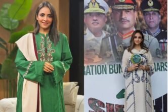 Nadia Khan receives Prestigious Award for her courageous voice during India-Pak war