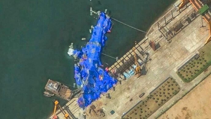 North Korea detains 3 shipyard officials over the failed launch of a naval destroyer