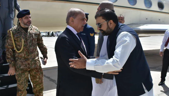 PM Shahbaz Sharif attends security jirga in Quetta