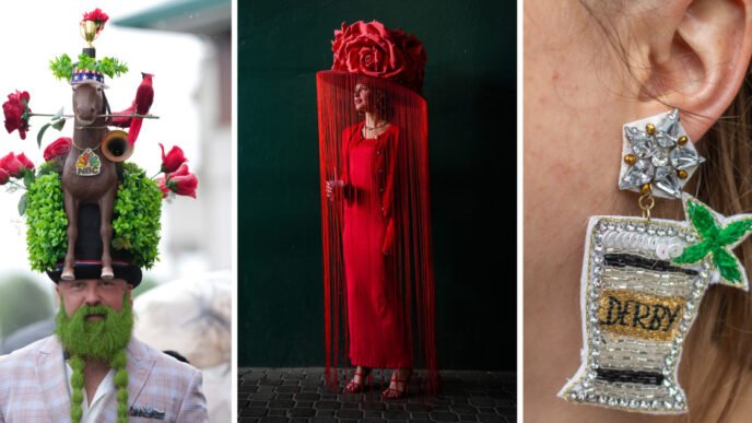Photos of the fabulous fashion and intense action of the 151st Kentucky Derby