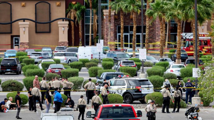 Police identify victim and gunman in Las Vegas gym shooting