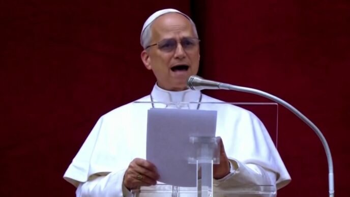 Pope Leo XIV calls for an end to war in first Sunday address