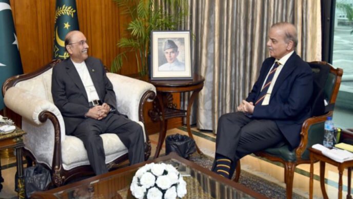 President Zardari & PM Shehbaz discuss security situation