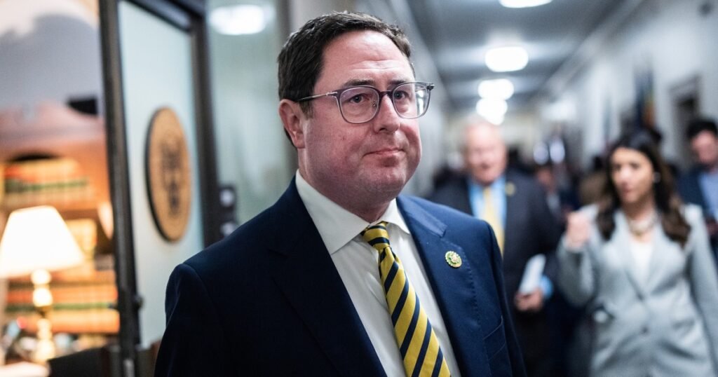 Republican lawmaker Mike Flood grilled during town hall