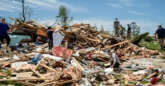Severe storm with tornadoes hits the South while the West braces for dangerous heat