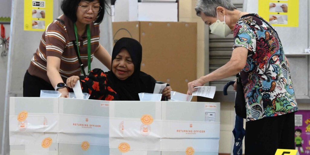 Singaporeans vote in first test of PM Wong's mandate