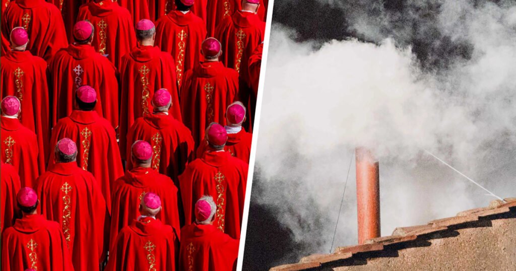 Sistine Chapel smoke cam during Vatican conclave