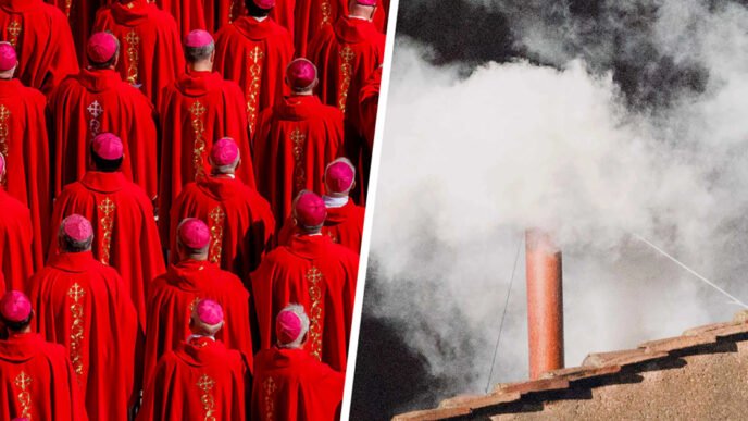 Sistine Chapel smoke cam during Vatican conclave