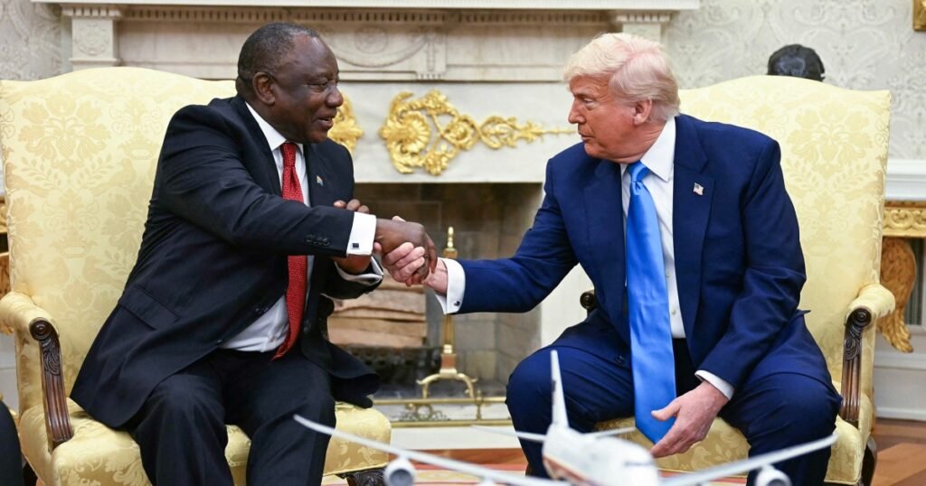 South Africa's president follows the new playbook for handling Trump
