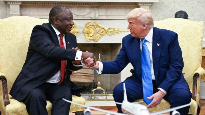 South Africa's president follows the new playbook for handling Trump