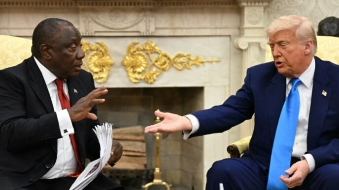 Trump accuses South Africa of 'white genocide' in meeting with country’s president