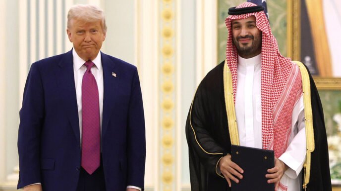Trump delivers remarks in Saudi Arabia